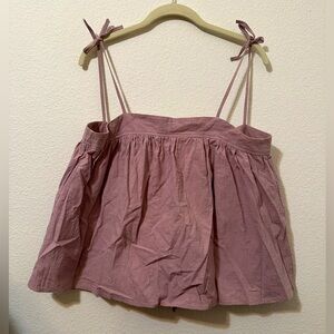 🍩EUC🍩 E;ANN Korean Mauve Multi Tie Back & Tie Strap Tank Top
